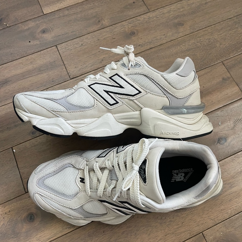 New Balance 9060 Off-White Gray Sneakers
